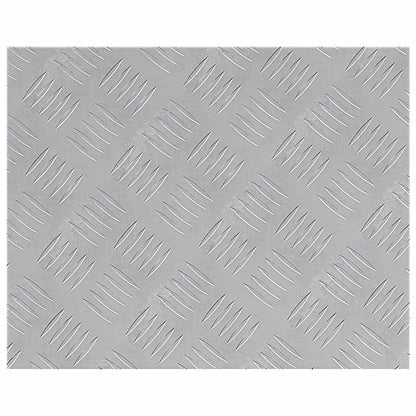 Stair Tread Rectangular 4 pcs Silver 50 x 40 cm Aluminium