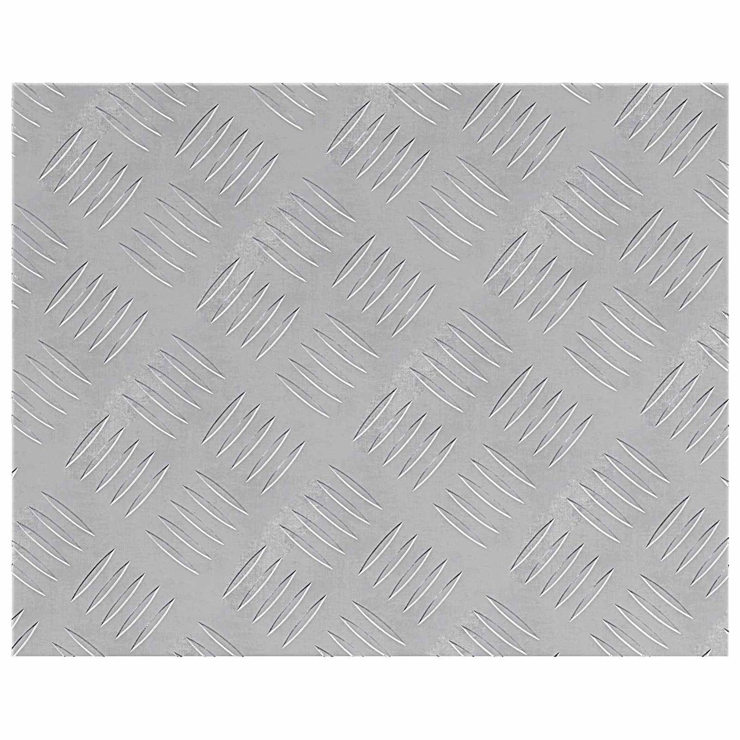 Stair Tread Rectangular 2 pcs Silver 50 x 40 cm Aluminium