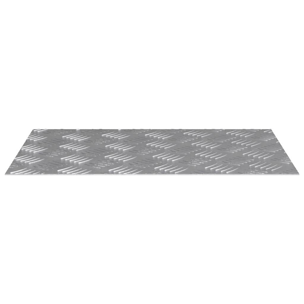 Stair Tread Rectangular 4 pcs Silver 60 x 40 cm Aluminium
