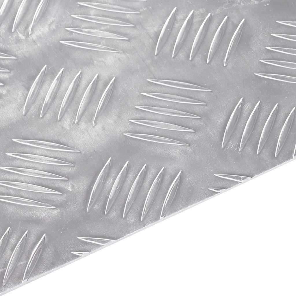 Stair Tread Rectangular 2 pcs Silver 80 x 40 cm Aluminium