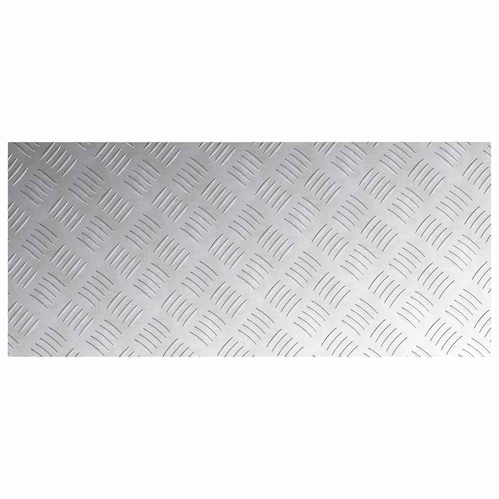 Stair Tread Rectangular 4 pcs Silver 90 x 40 cm Aluminium