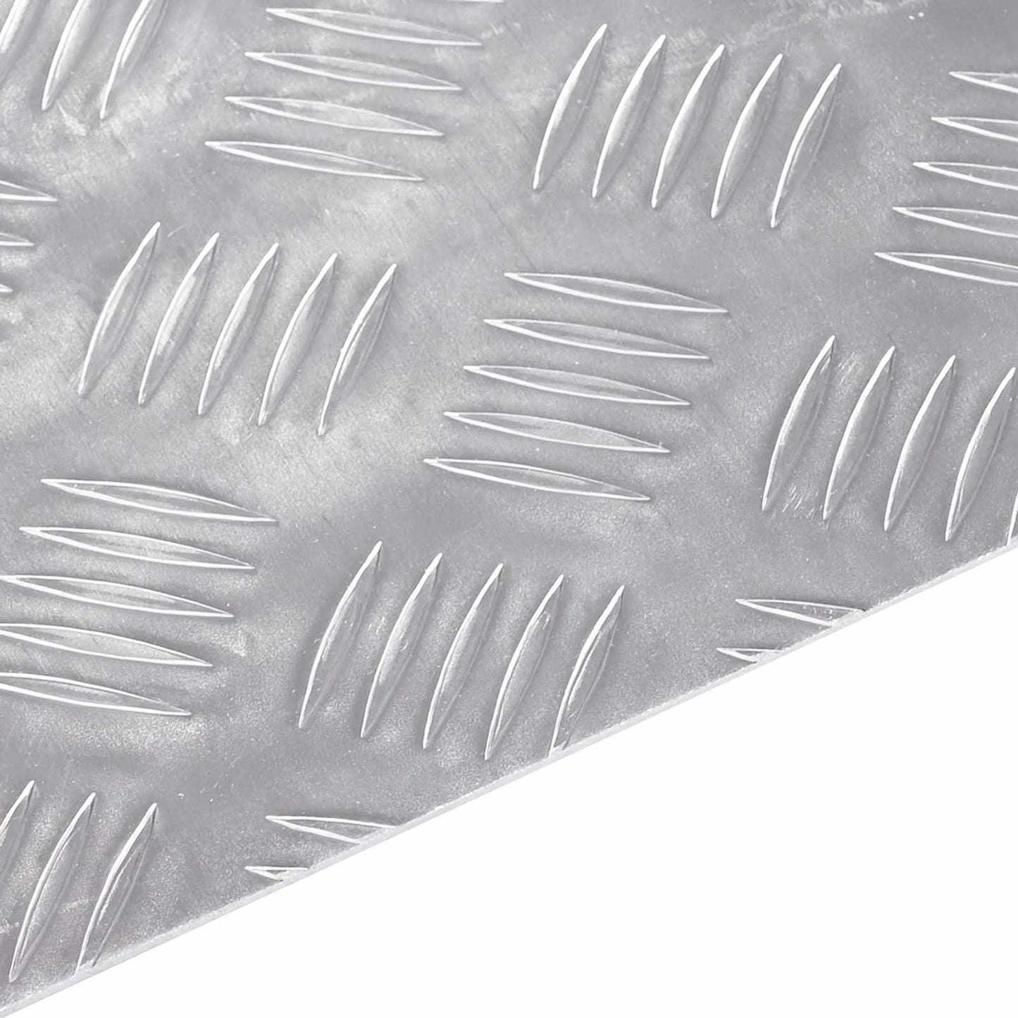 Stair Tread Rectangular 2 pcs Silver 60 x 50 cm Aluminium