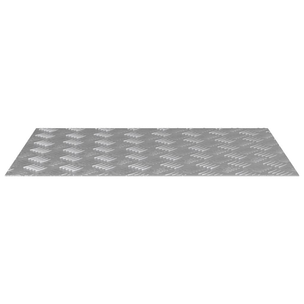 Stair Tread Rectangular 2 pcs Silver 70 x 50 cm Aluminium