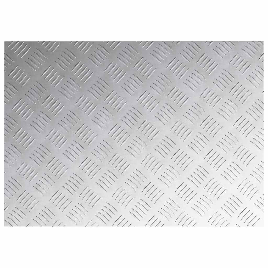 Stair Tread Rectangular 2 pcs Silver 70 x 50 cm Aluminium