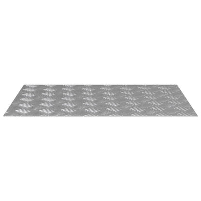 Stair Tread Rectangular 4 pcs Silver 70 x 50 cm Aluminium