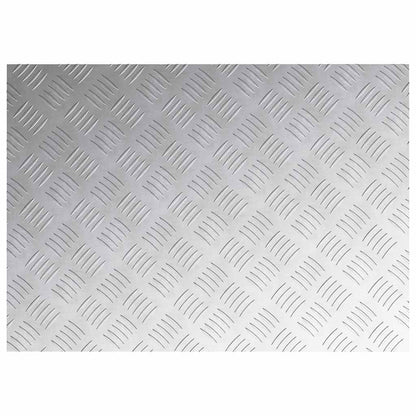 Stair Tread Rectangular 4 pcs Silver 70 x 50 cm Aluminium