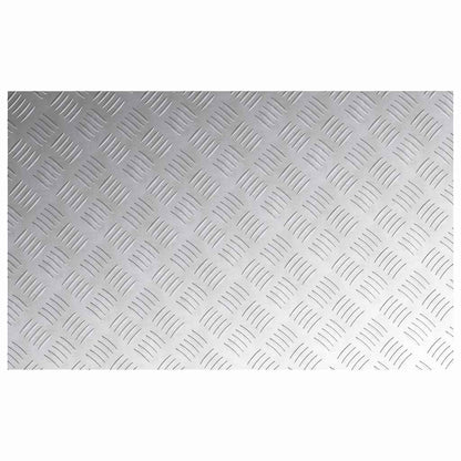 Stair Tread Rectangular 4 pcs Silver 80 x 50 cm Aluminium