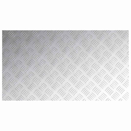 Stair Tread Rectangular 2 pcs Silver 90 x 50 cm Aluminium
