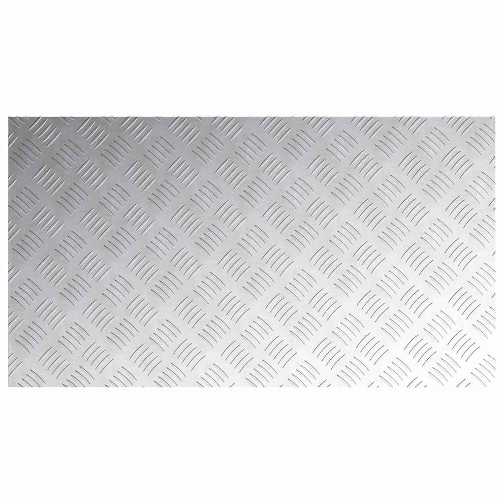 Stair Tread Rectangular 4 pcs Silver 90 x 50 cm Aluminium