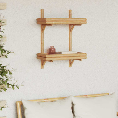Wall Shelf with Shelf Wall-mounted Brown 39 x 26 x 60 cm Bamboo