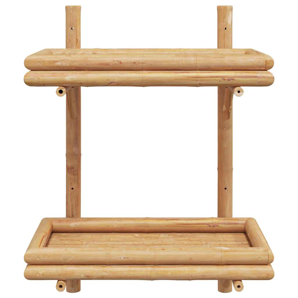 Wall Shelf with Shelf Wall-mounted Brown 39 x 26 x 60 cm Bamboo