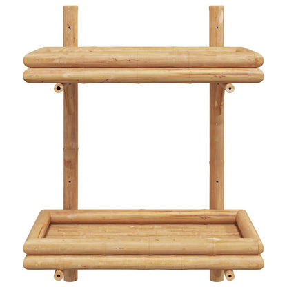 Wall Shelf with Shelf Wall-mounted Brown 39 x 26 x 60 cm Bamboo