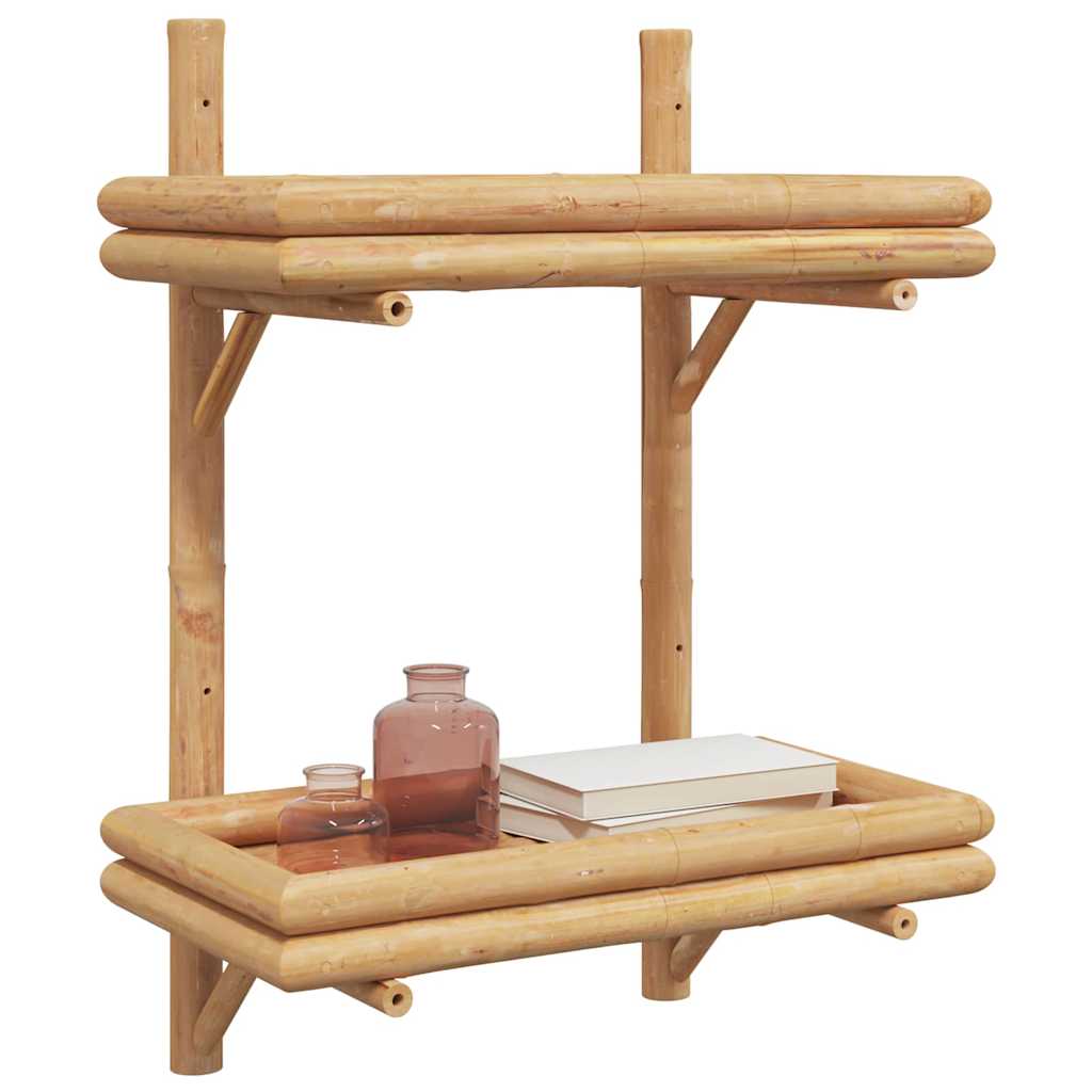 Wall Shelf with Shelf Wall-mounted Brown 39 x 26 x 60 cm Bamboo