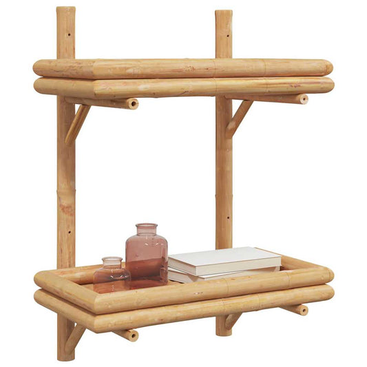 Wall Shelf with Shelf Wall-mounted Brown 39 x 26 x 60 cm Bamboo