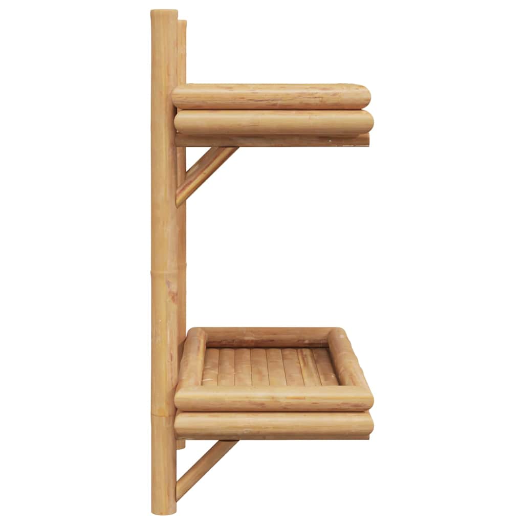 Wall Shelf with Shelf Wall-mounted Brown 39 x 26 x 60 cm Bamboo