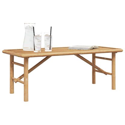 Coffee Table Brown 110 x 50 x 43 cm Bamboo