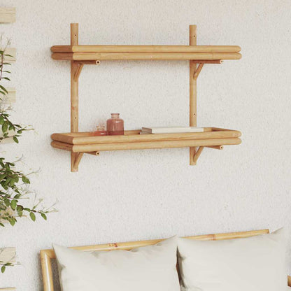 Wall Shelf with Shelf Wall-mounted Brown 75 x 26 x 60 cm Bamboo