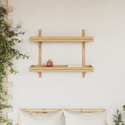 Wall Shelf with Shelf Wall-mounted Brown 75 x 26 x 60 cm Bamboo