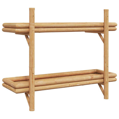 Wall Shelf with Shelf Wall-mounted Brown 75 x 26 x 60 cm Bamboo
