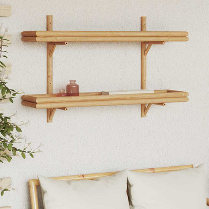 Wall Shelf with Shelf Brown 100 x 26 x 60 cm Bamboo
