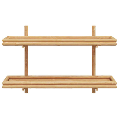 Wall Shelf with Shelf Brown 100 x 26 x 60 cm Bamboo