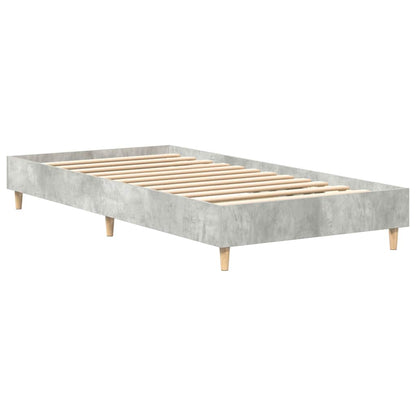Bed Frame Concrete Grey 203 x 93 x 25 cm Engineered Wood