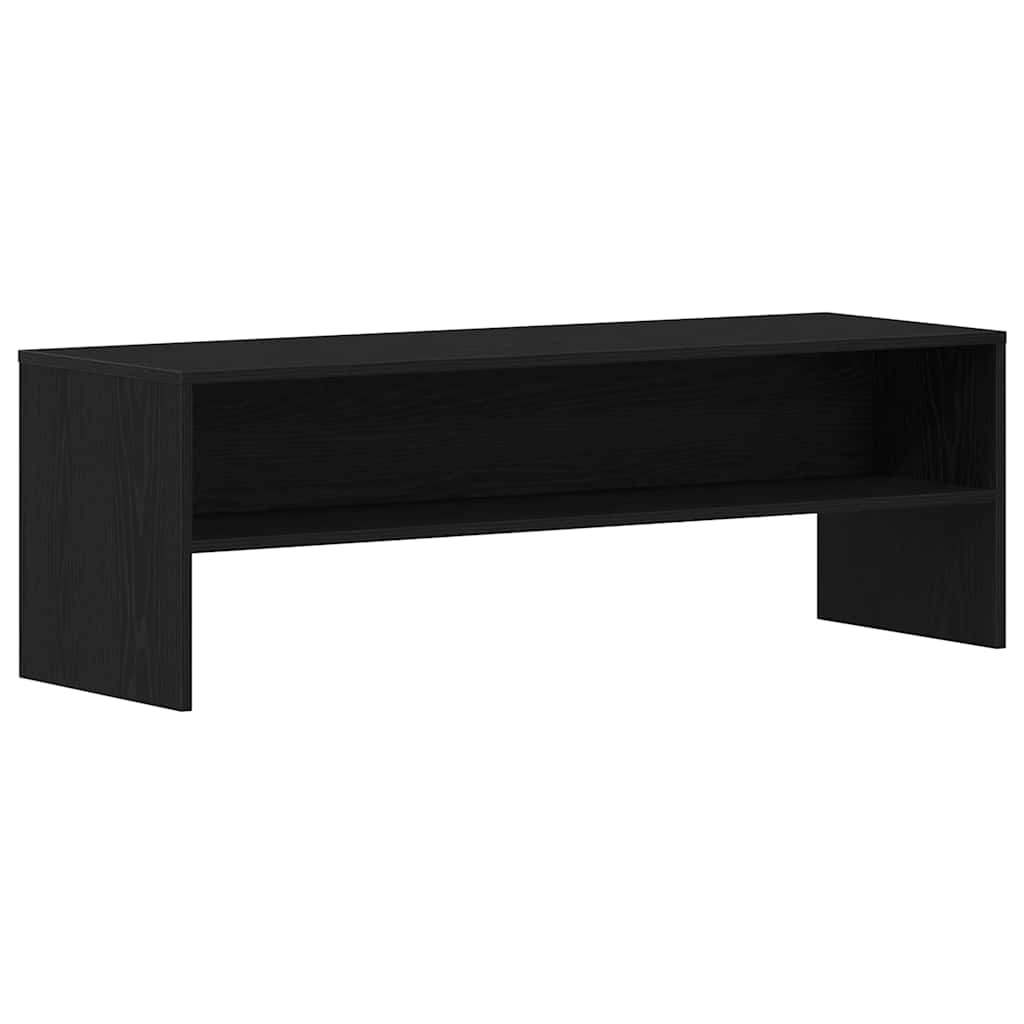 TV Cabinet Black Oak 120x40x40 cm Engineered Wood