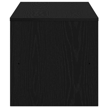 TV Cabinet Black Oak 120x40x40 cm Engineered Wood