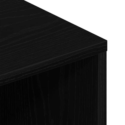 TV Cabinet Black Oak 120x40x40 cm Engineered Wood