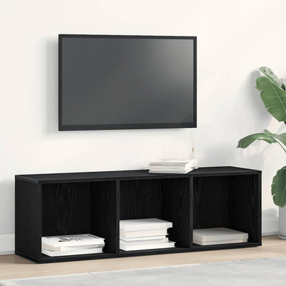 Bookcase Black Oak 36x30x114 cm Engineered Wood
