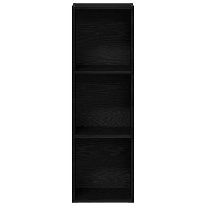 Bookcase Black Oak 36x30x114 cm Engineered Wood