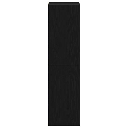 Bookcase Black Oak 36x30x114 cm Engineered Wood