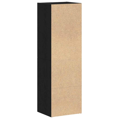 Bookcase Black Oak 36x30x114 cm Engineered Wood