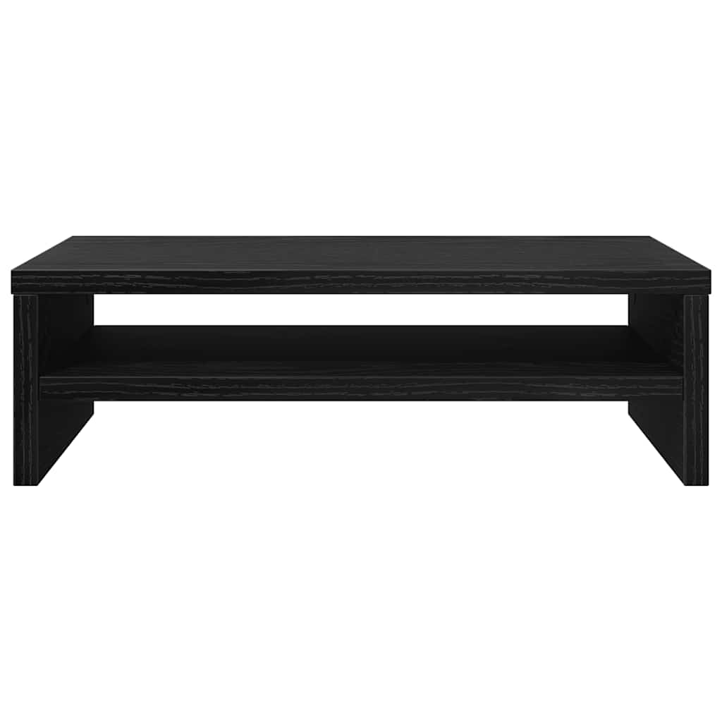 Monitor Stand Black Oak 42x24x13 cm Engineered Wood