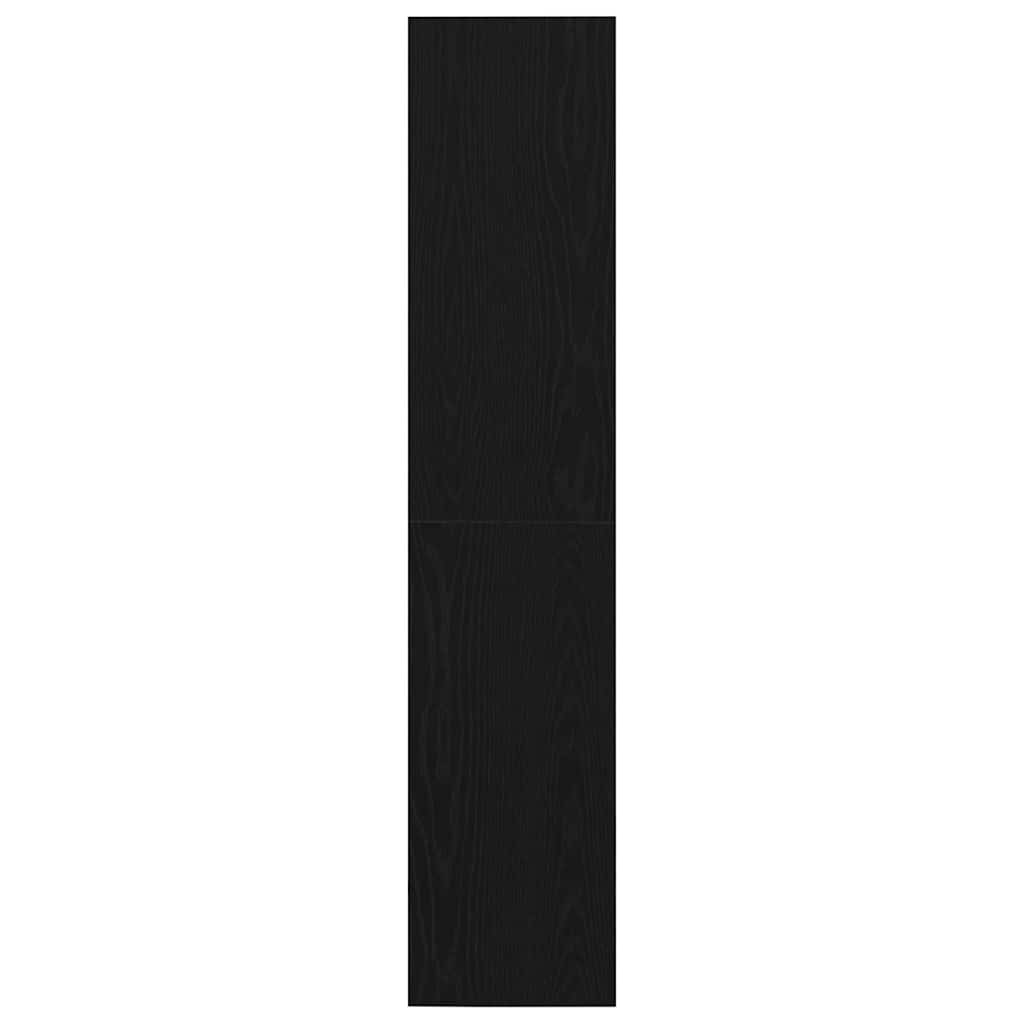 Book Cabinet Black Oak 143 x 30 x 36 cm Engineered Wood