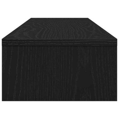 Monitor Stand Black Oak 100x24x13 cm Engineered Wood