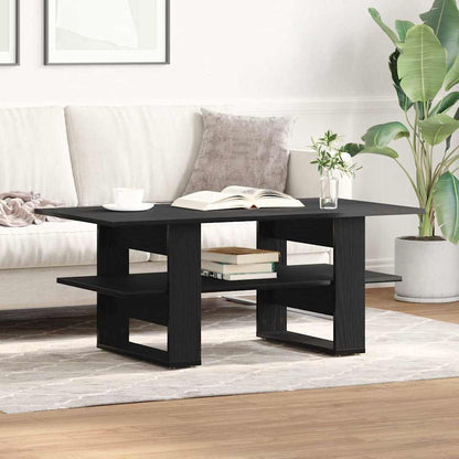Coffee Table Black Oak 102 x 55 x 42 cm Engineered Wood