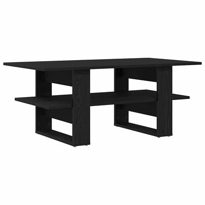 Coffee Table Black Oak 102 x 55 x 42 cm Engineered Wood