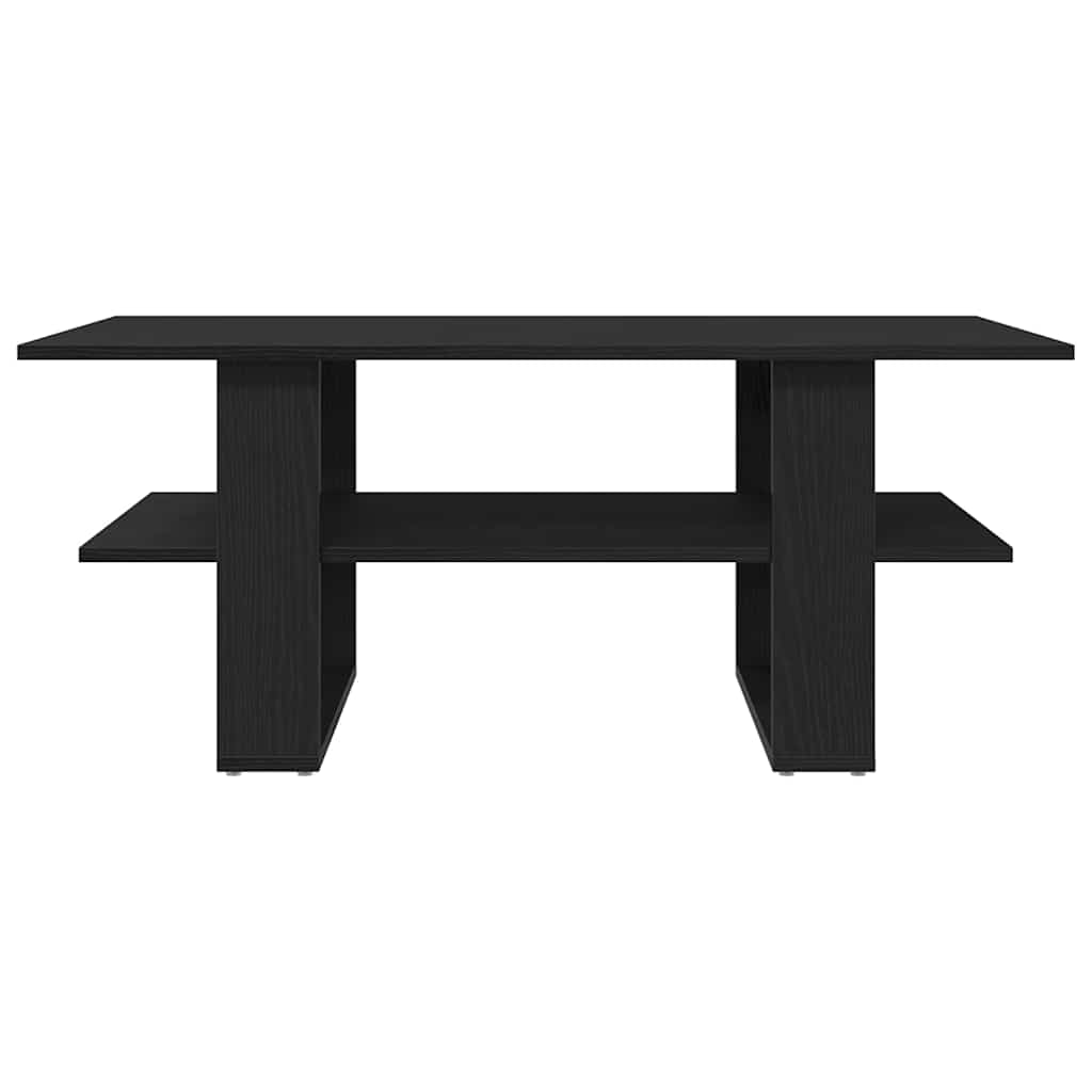 Coffee Table Black Oak 102 x 55 x 42 cm Engineered Wood