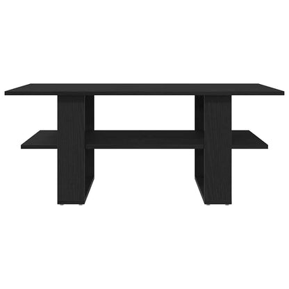 Coffee Table Black Oak 102 x 55 x 42 cm Engineered Wood