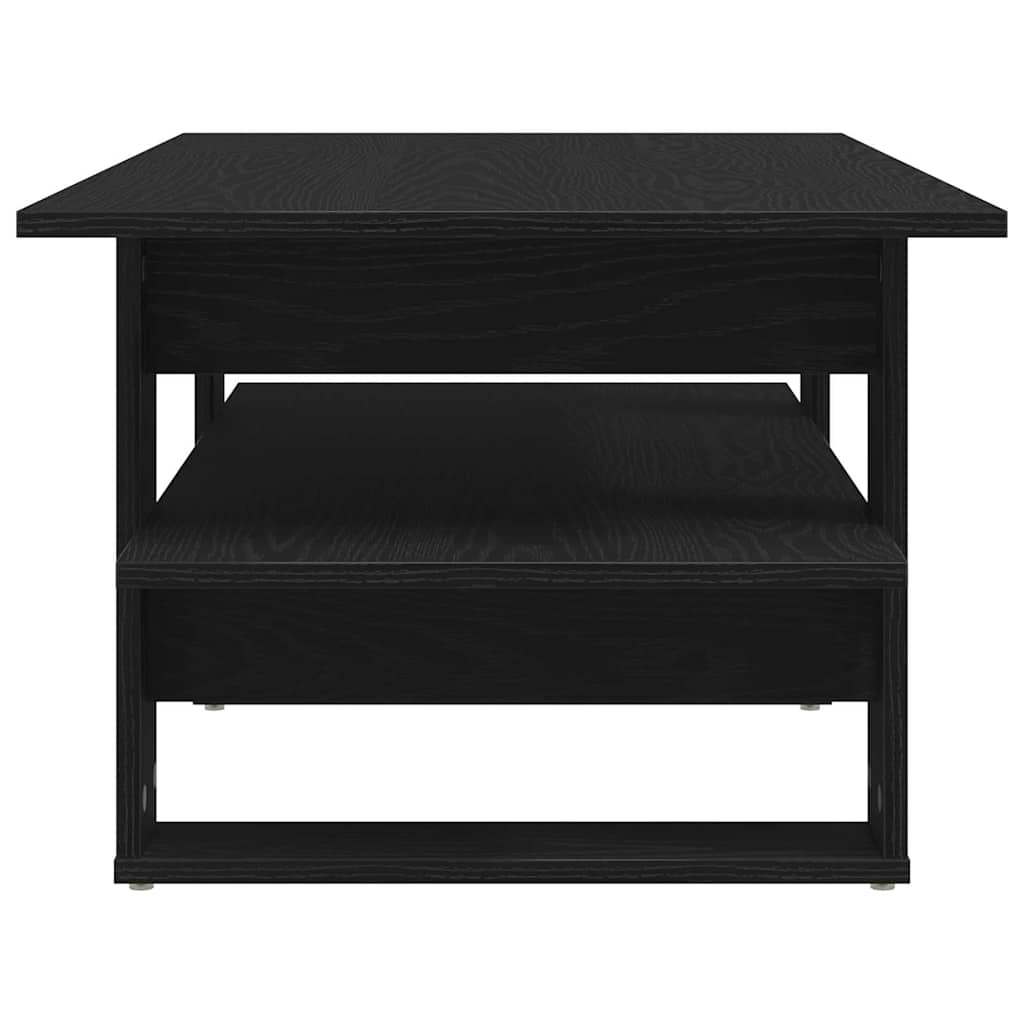 Coffee Table Black Oak 102 x 55 x 42 cm Engineered Wood