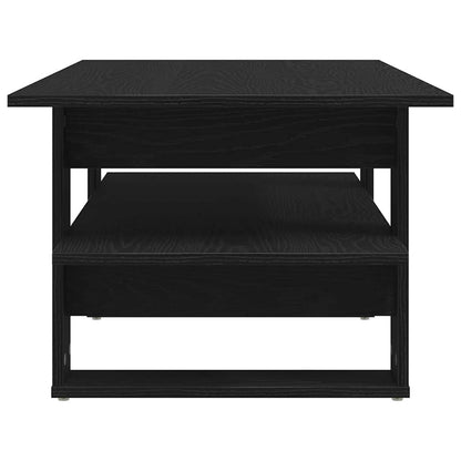 Coffee Table Black Oak 102 x 55 x 42 cm Engineered Wood