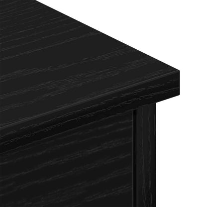 Wall Cabinet Black Oak 60 x 26 x 18.5 cm Engineered Wood
