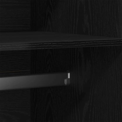 Wardrobe Black Oak 90 x 52 x 200 cm Engineered Wood