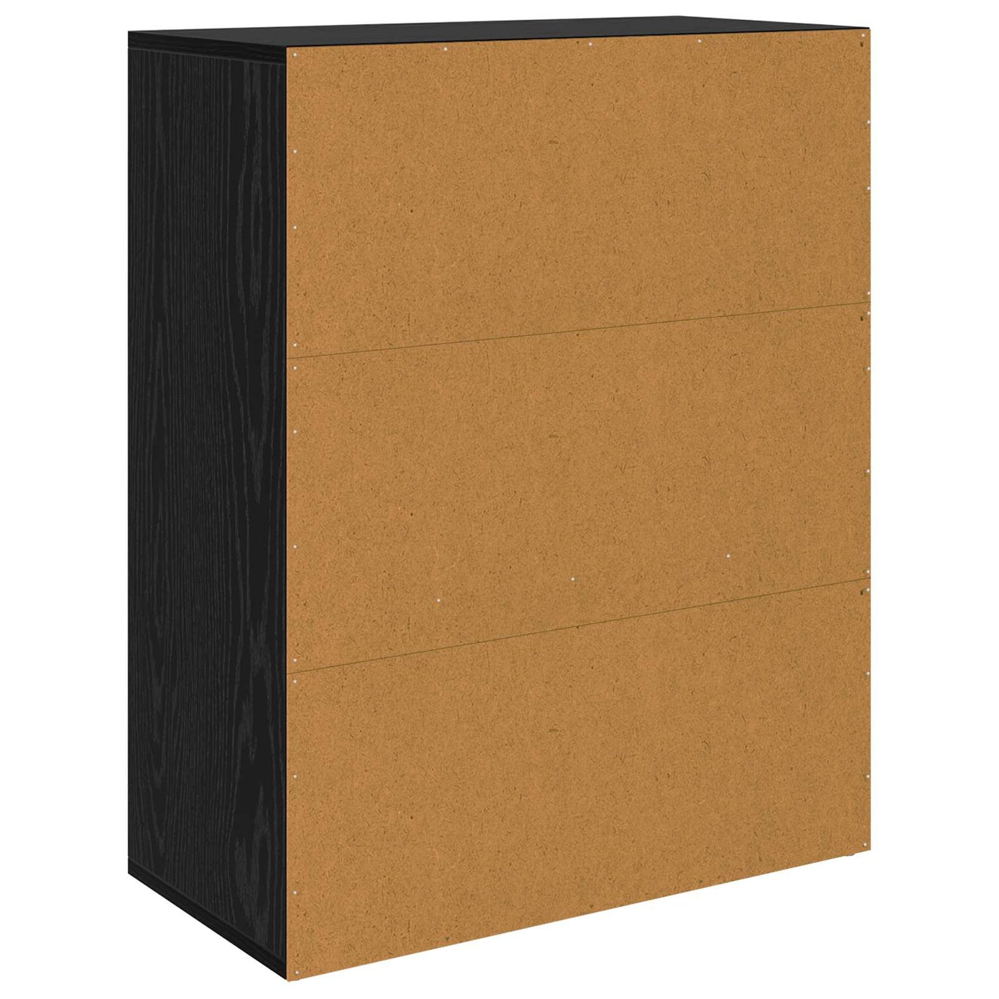 Sideboard with Drawer Black Oak 60 x 30 x 75 cm Engineered Wood