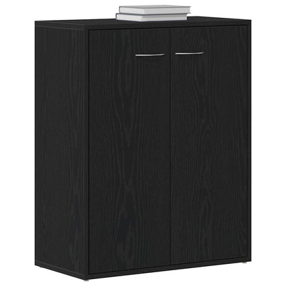 Sideboard Black Oak 60x30x75 cm Engineered Wood
