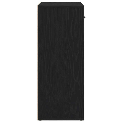 Sideboard Black Oak 60x30x75 cm Engineered Wood