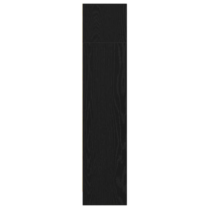 Bookcase Black Oak 40x24x109 cm Engineered Wood