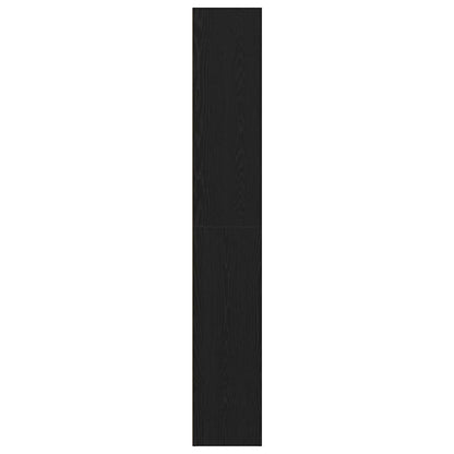 Bookcase Black Oak 60x30x189 cm Engineered Wood