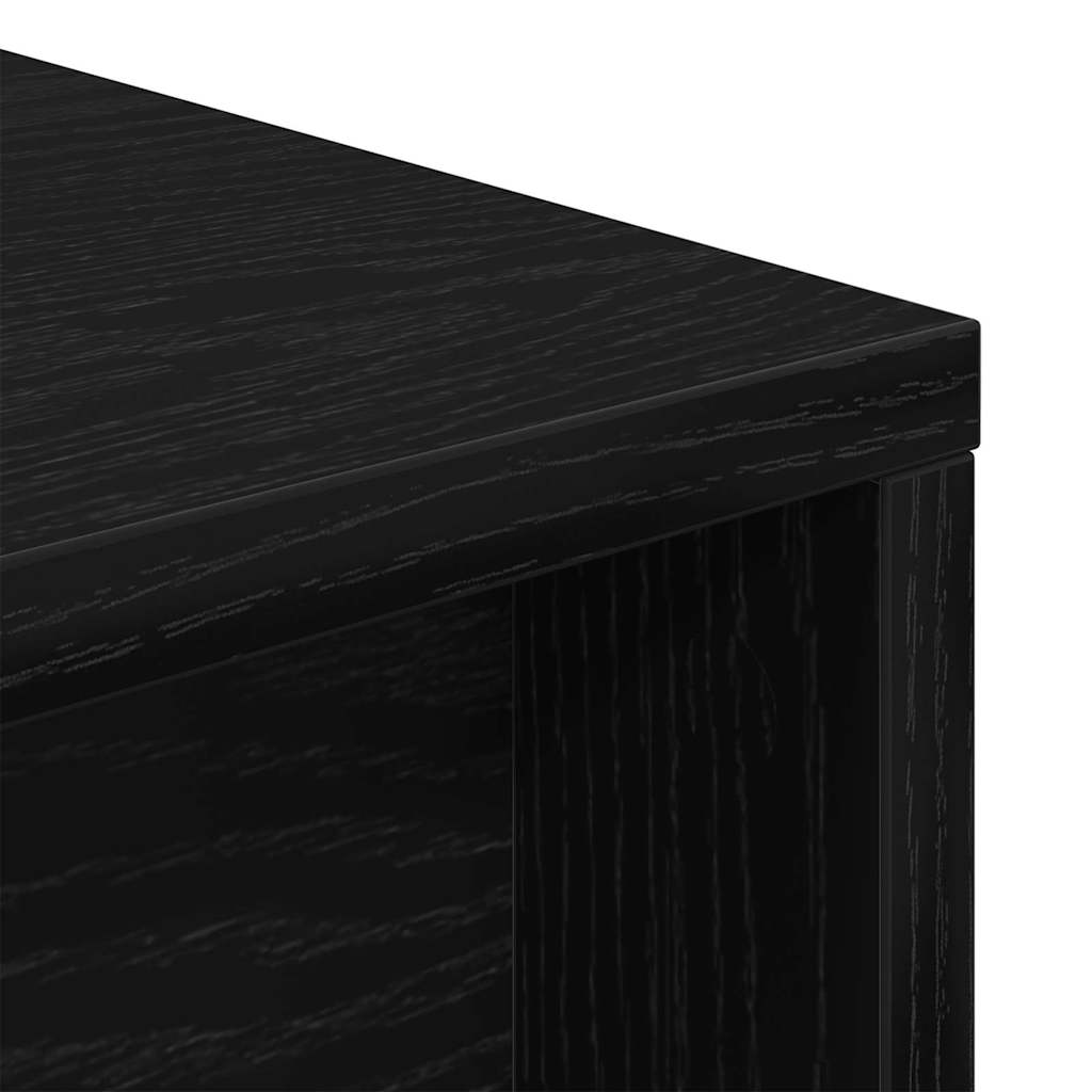 Desk Black Oak Engineered Wood 200 x 50 x 76 cm